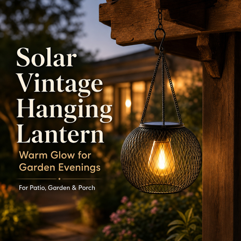 Smart Garden Solar - Lámpara LED Solar Colgante para Exterior,