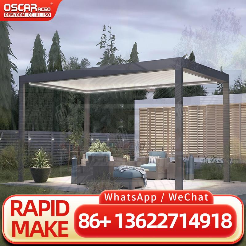 Smart Garden Electric Pergola - Gazebo Plegable Moderno Personalizado, Impermeable, con
