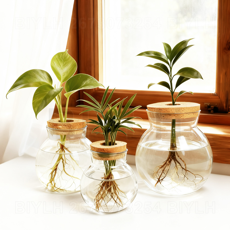Hydroponic Grow Pod - Florero de cristal para plantas hidropónicas