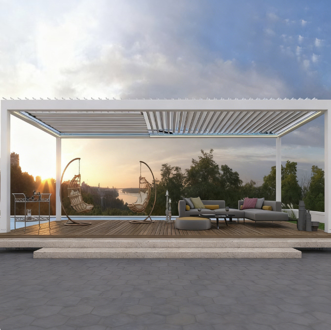 Pérgola Veneciana de Aluminio, - Smart Garden Electric Pergola reseña y precio