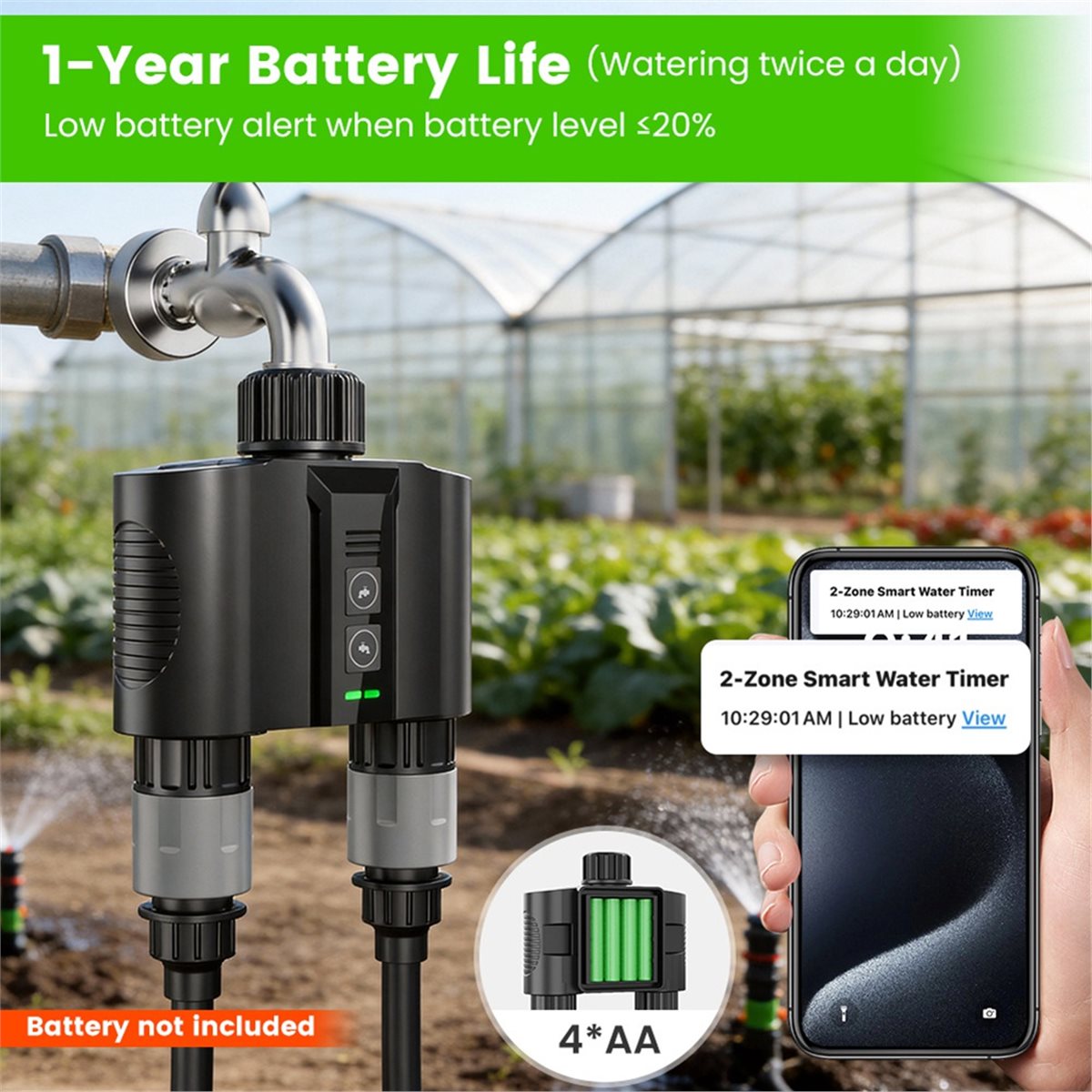 Y17A 1 Set Temporizador de Rie - Smart Garden Hose Timer reseña y precio