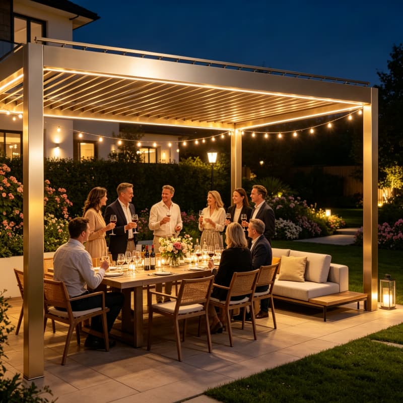Pérgola Bioclimática de Alumin - Smart Garden Electric Pergola reseña y precio